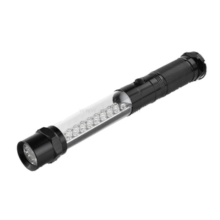 18+8+9 LED Work Light Flashlight Magnetic Base with Red Warning Light