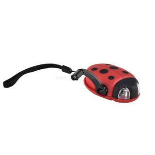 Animal Shaped 2LED Dymano Flashlight Ladybugs Shaped