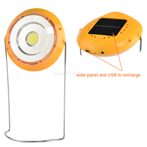 Solar Rechargeable 3W COB Light with Adjustable Stand