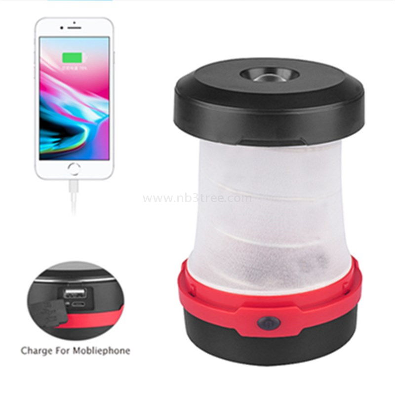 3W Folded Solar Rechargeable Camping Light