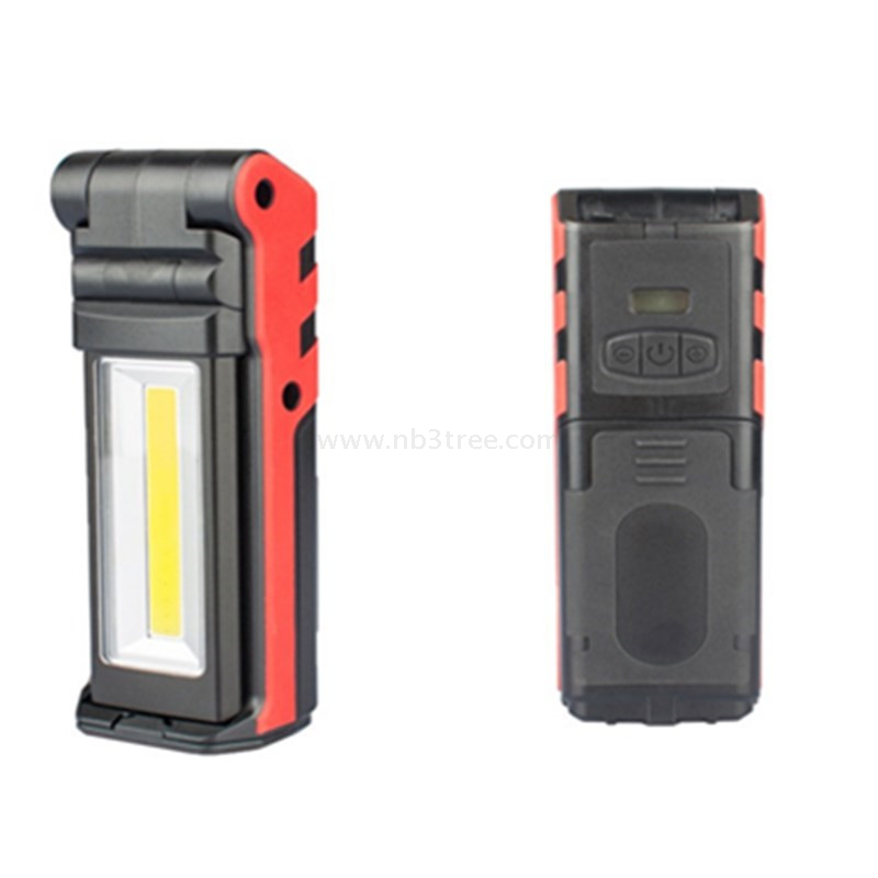 Flexible 3W LED+5wCOB Rechargeable Multi-Angle Ajustment Work Light