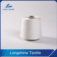 Raw White Polyester Knitting Waxed Yarn