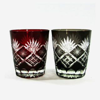 cheap stock hand cut glass tumbler