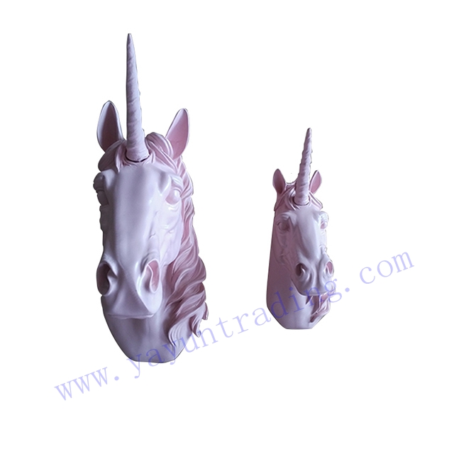 pink resin unicon head