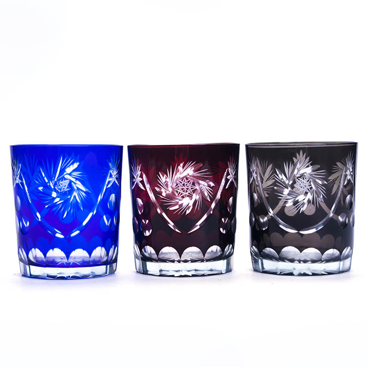 hand cut glass tumbler