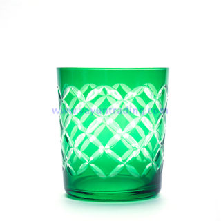 popular 30oz green empty glass candle holder