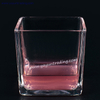 2019 Trendy Exquisite Clear Square Series Glass Candle Jar