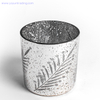  luxury home and garden electroplated glass candle jar wedding candle holder 