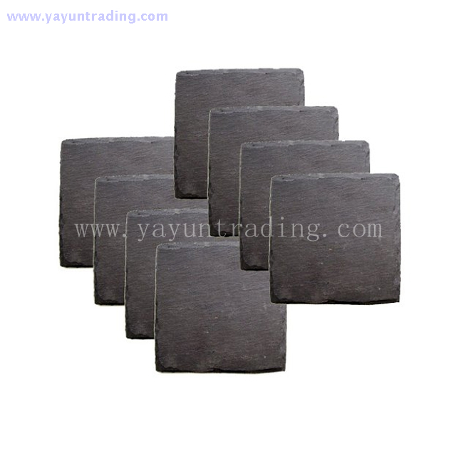 China supplier Yayun made natural slate stone placemats and coasters