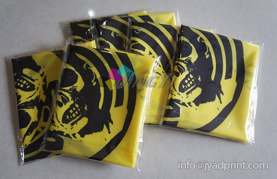 Custom Polyester Bandana, Custom Full Color Printing CMYK Color 100% Polyester Head Bandannas Handkerchiefs