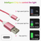 Cable USB LED que fluye para el tipo C con carga rápida