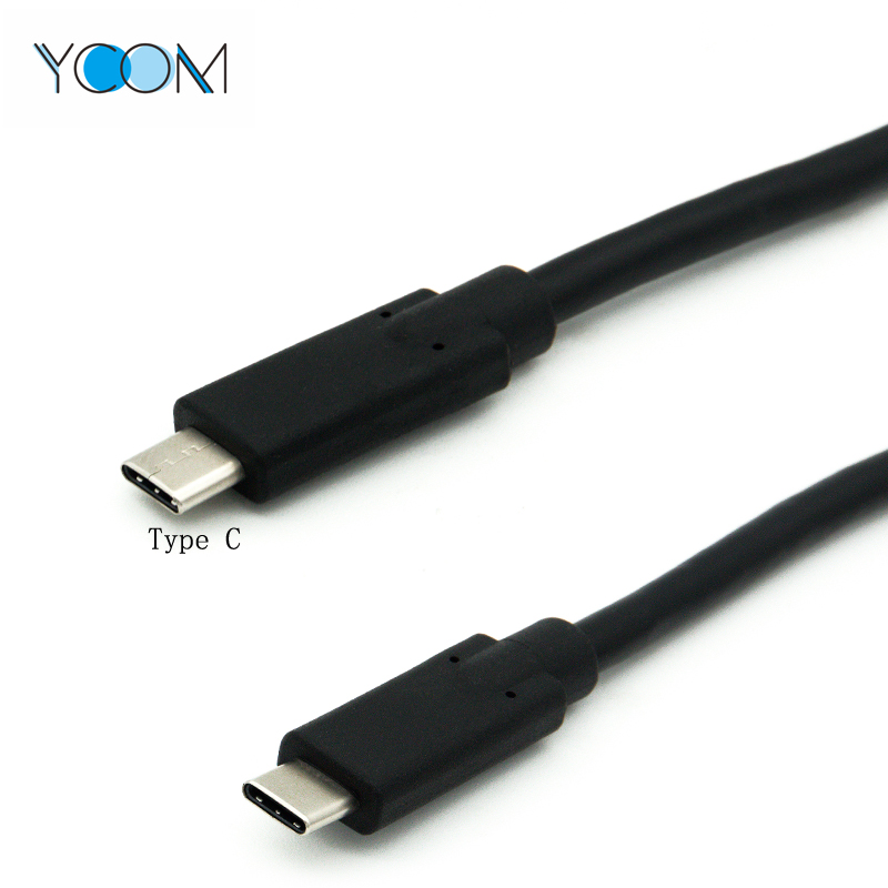 Tipo C de alta velocidad al cable USB del cable tipo C