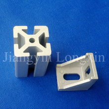 Silver Anodized Aluminum Extrusion for Industry with Connector