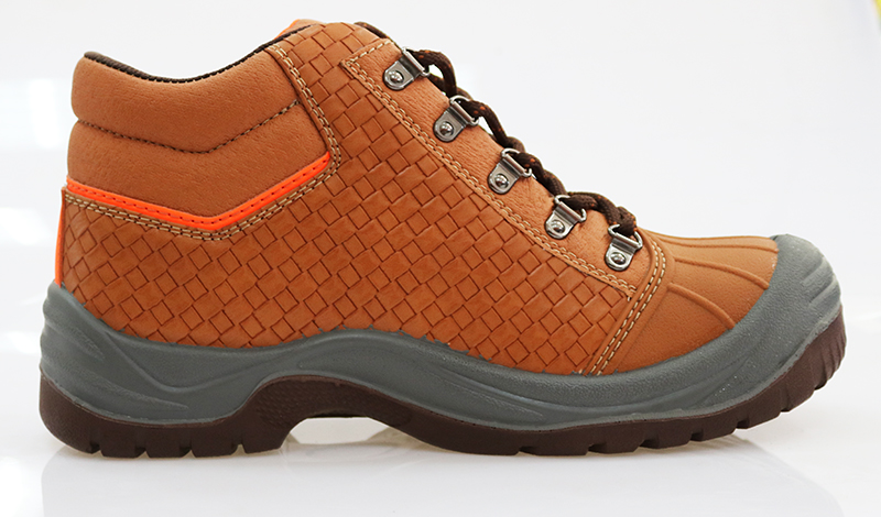 High ankle tiger master brand steel toe safety shoes for men