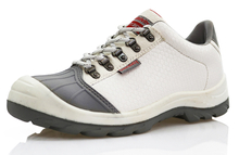 Low ankle food industry steel toe white safety shoes