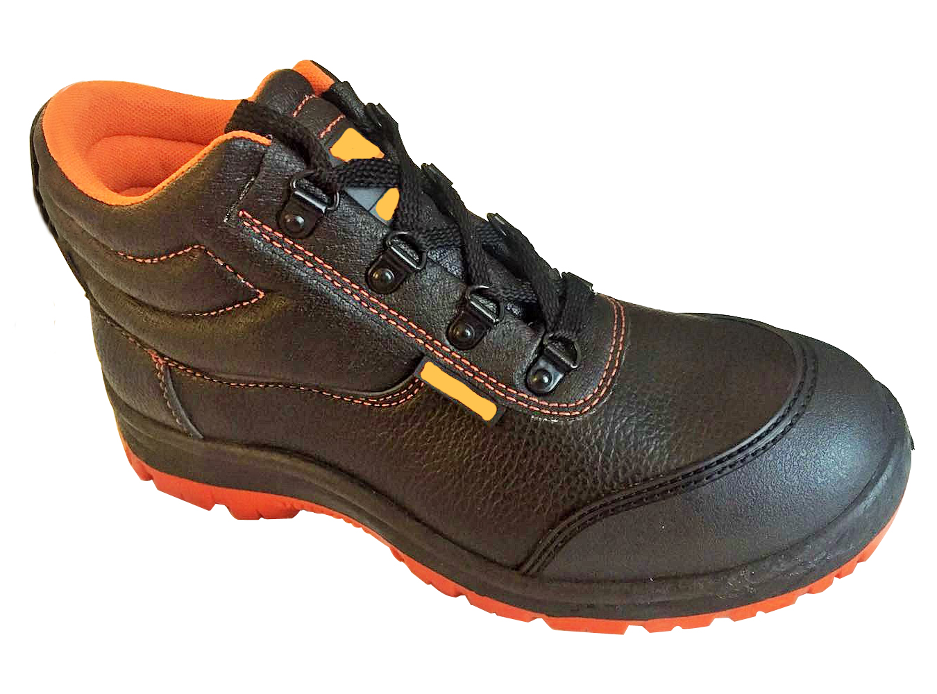 TPU reinforced toe PU artificial leather PVC injection working shoes