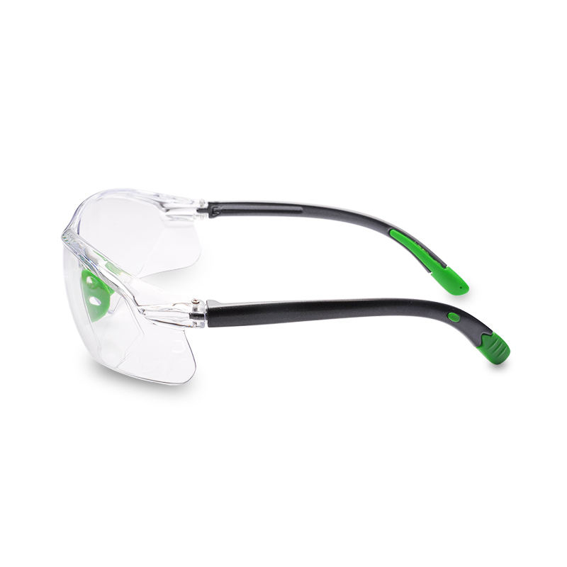 CE EN 166F dust Proof Anti Fog Anti Scratch Clear PC Lens Safety Eyewear