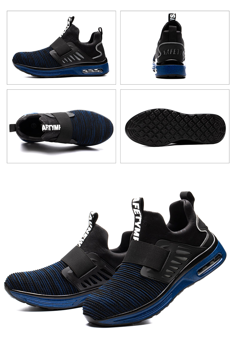Light Weight Soft Sport Safety Shoes Steel Toe