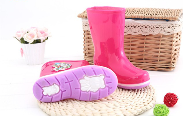 KRB-005 Hot sales anti slip fashion waterproof girls rain boots