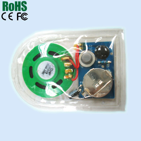 Waterproof sound chip for cloth or shoes