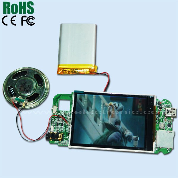 High quality LCD video card chip for video brochures
