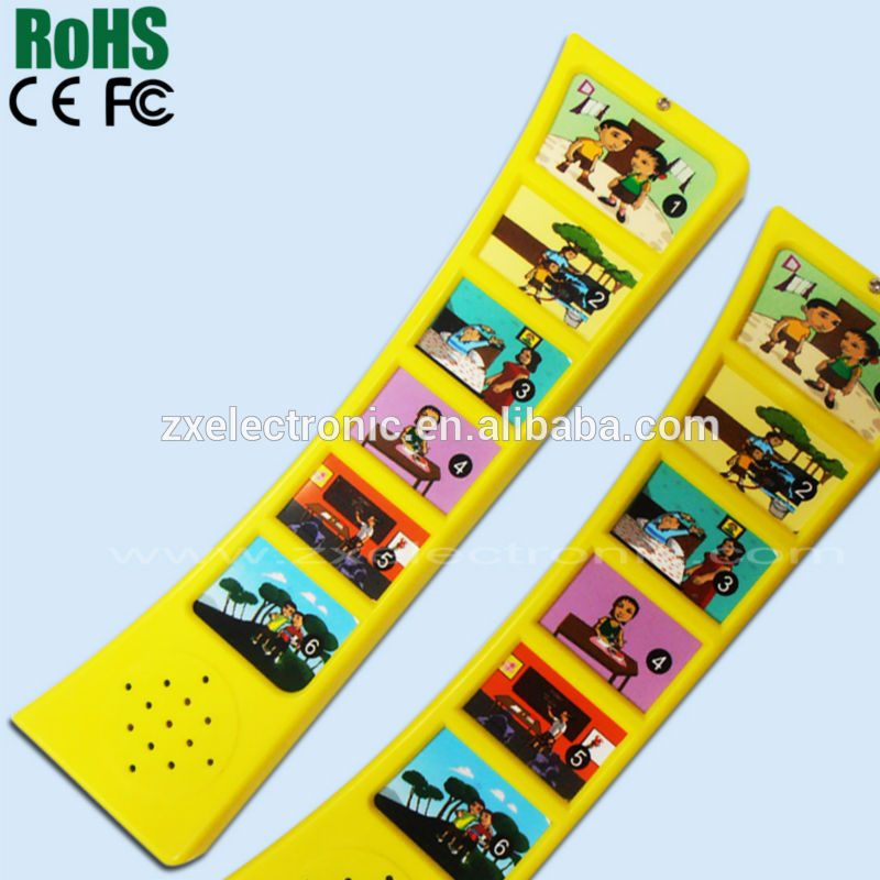 Children push button sound books with music effects