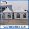 5X5米户外铝合金白色PVC凉亭帐篷 