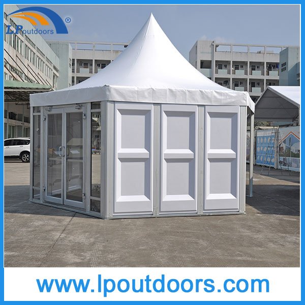 Tienda de pagoda de cristal ABS hexagonal de alta calidad de diámetro 6m para eventos