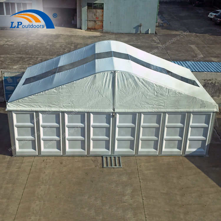 可租赁10x15米弧顶活动篷房 带ABS墙和玻璃墙