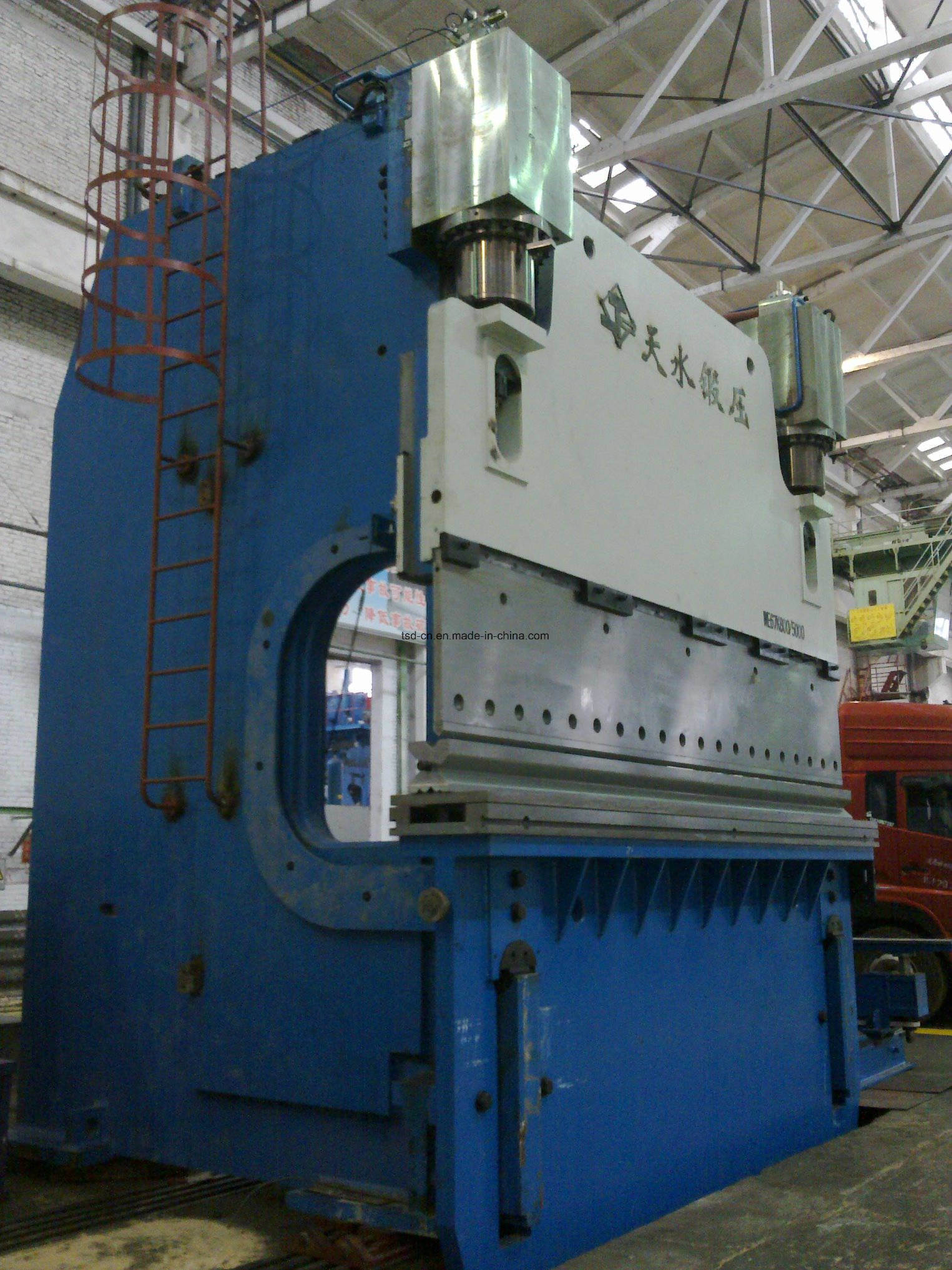 Prensa plegadora hidráulica CNC grande de 800 t / 5 m (WE67K-800 t / 5000 mm)