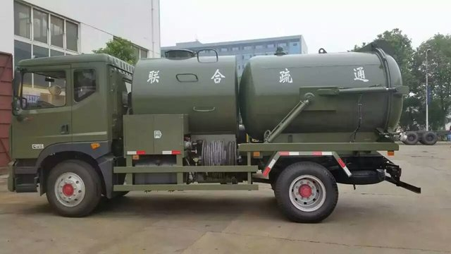 6 carro de alta presión de la limpieza de la alcantarilla de la combinación de las ruedas 8CBM 10CBM 8tons 10T