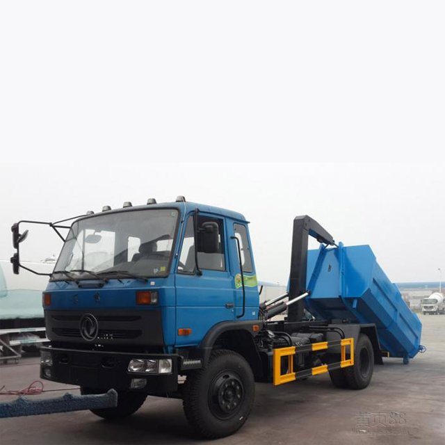 Hecho en carro de basura de la elevación del gancho de leva de la TONELADA 10CBM de China DONGFENG 4X2 8