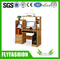 Cherry Wooden Computer Desk with 2 Drawers and Bookdshelf (PC-08)