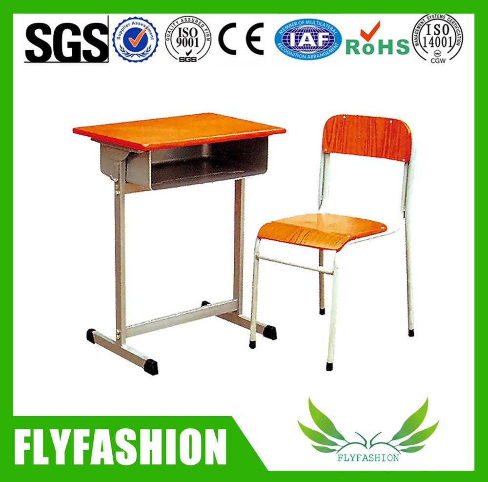 School Furniture High Quality Single School Desk And Chair(SF-81S)