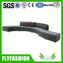 Living room modern PU leather long size sofa for sale (OF-55)