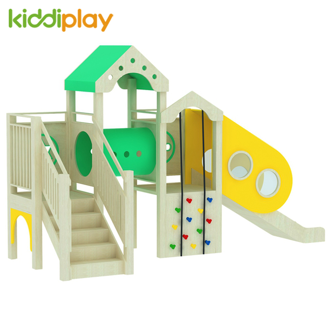 非标定做木质组合滑梯幼儿园儿童攀爬多功能木制爬滑设备