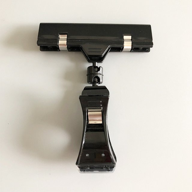 Black Plastic Clip on Sign Holders PS06-B