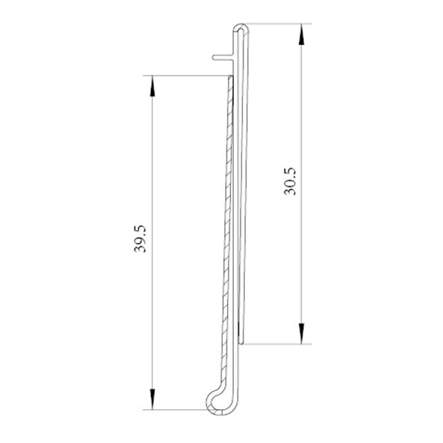 Plastic Label Holder for Shelve DS020