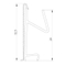 White Shelf Edge Displays Clips Sign Holder DS030