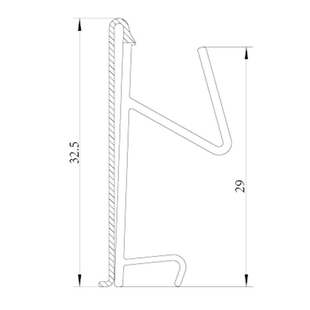 White Shelf Edge Displays Clips Sign Holder DS030