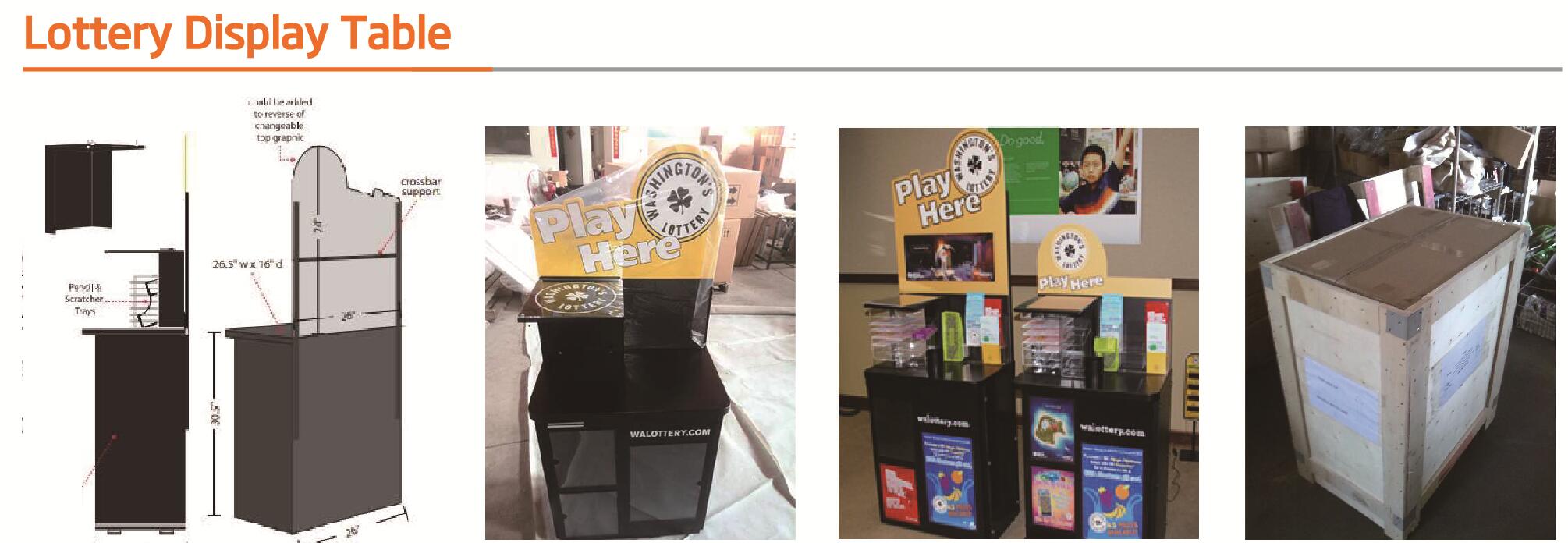 Lottery Display Table