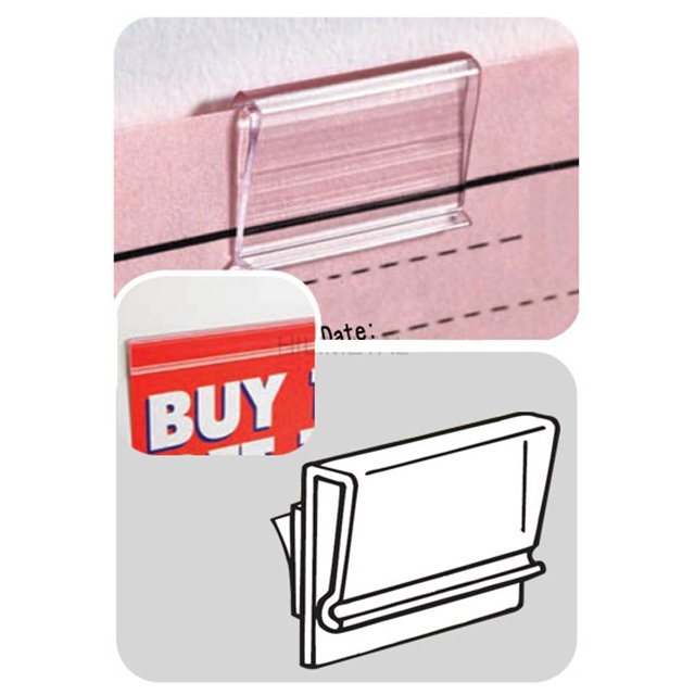 Tip-On Extruded Sign Holder With Adhesive L11" SG-C17