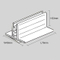 Wide Base Adhesive Sign Gripper Base W40mm SG-C16M
