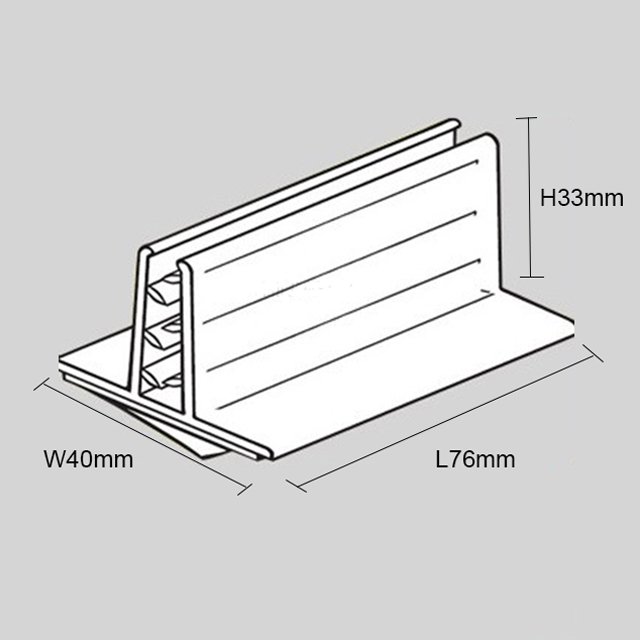 Wide Base Adhesive Sign Gripper Base W40mm SG-C16M