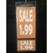 Vinyll Price Sign Holder with Two Pockets Top Load VPST3532