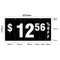 Double Sided Sprial Sign Board W/11" H Number Pads W633mmXH310mm