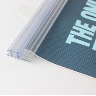 Plastic Celing Display Gripper Banner Rail Poster Display SG-H002