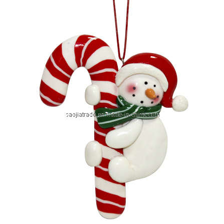 Clay Dough Snowman Ornament (BKC0116)