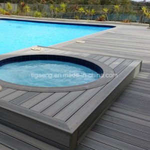 Azulejos superiores del Decking de WPC, Decking compuesto pl&aacute;stico de madera com&uacute;n para Europa