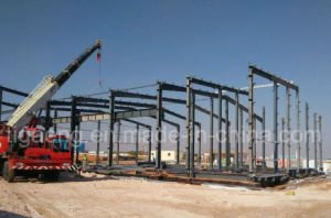Godown constructivo del dise&ntilde;o de la estructura de acero del taller prefabricado para &Aacute;frica